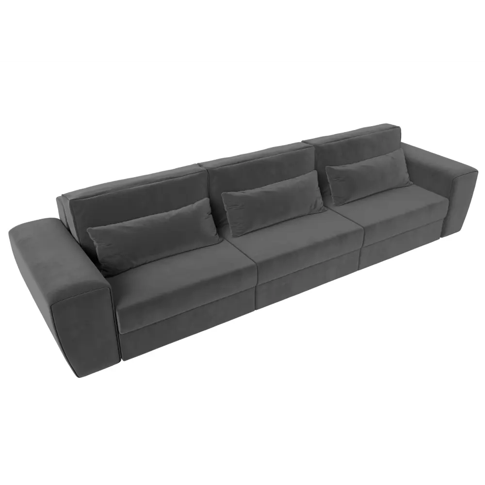 Фото 7 Диван Лига Диванов Лига-008 119016 372x94x107 см велюр цвет серый Фото 7 Диван Лига Диванов Лига-008 119016 372x94x107 см велюр цвет серый