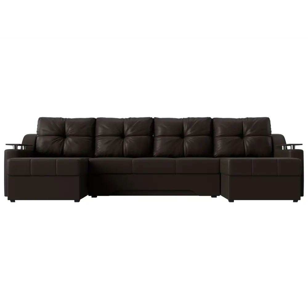 Фото 2 Диван Лига Диванов Сенатор 28919 300x85x150 см искусственная кожа цвет коричневый Фото 2 Диван Лига Диванов Сенатор 28919 300x85x150 см искусственная кожа цвет коричневый