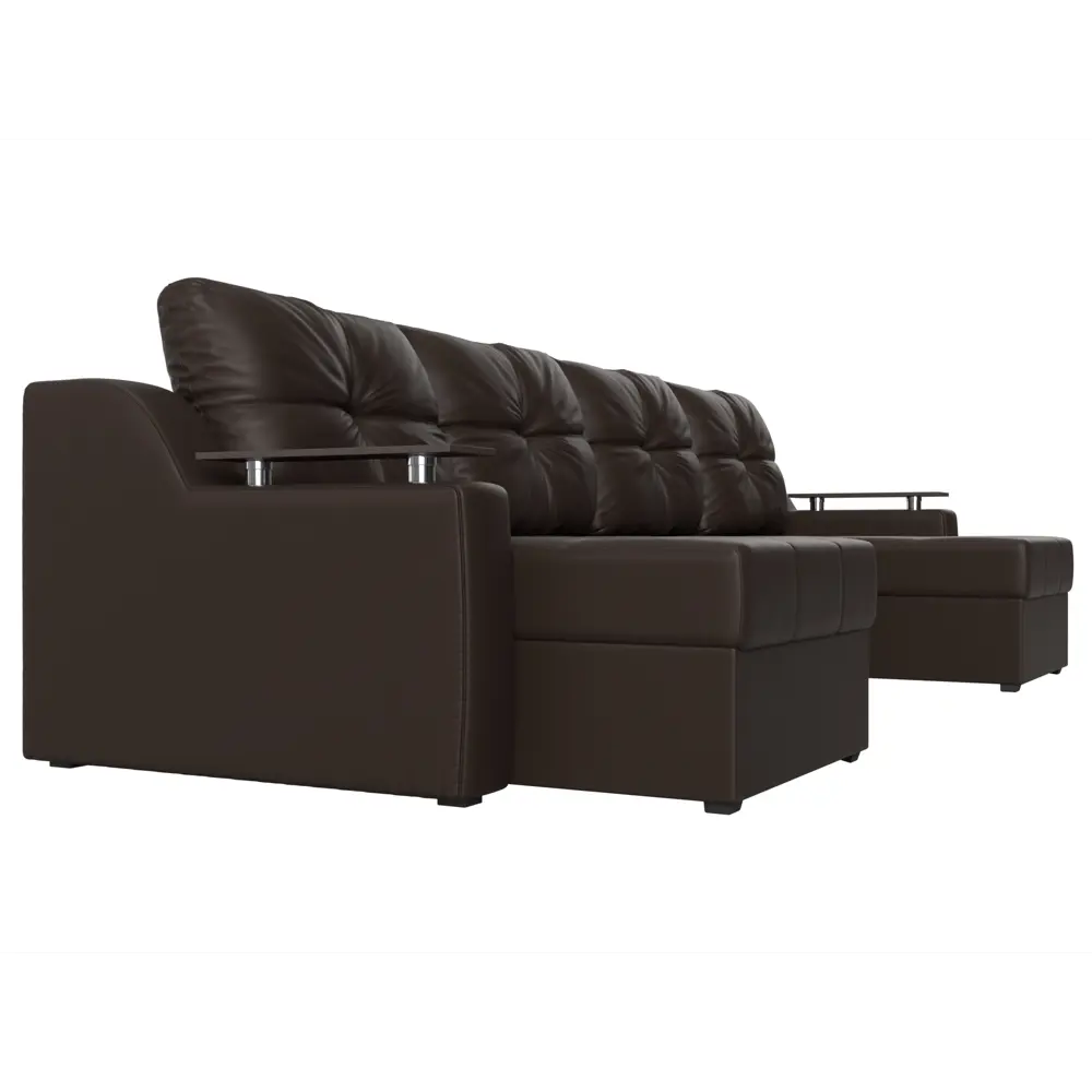 Фото 3 Диван Лига Диванов Сенатор 28919 300x85x150 см искусственная кожа цвет коричневый Фото 3 Диван Лига Диванов Сенатор 28919 300x85x150 см искусственная кожа цвет коричневый