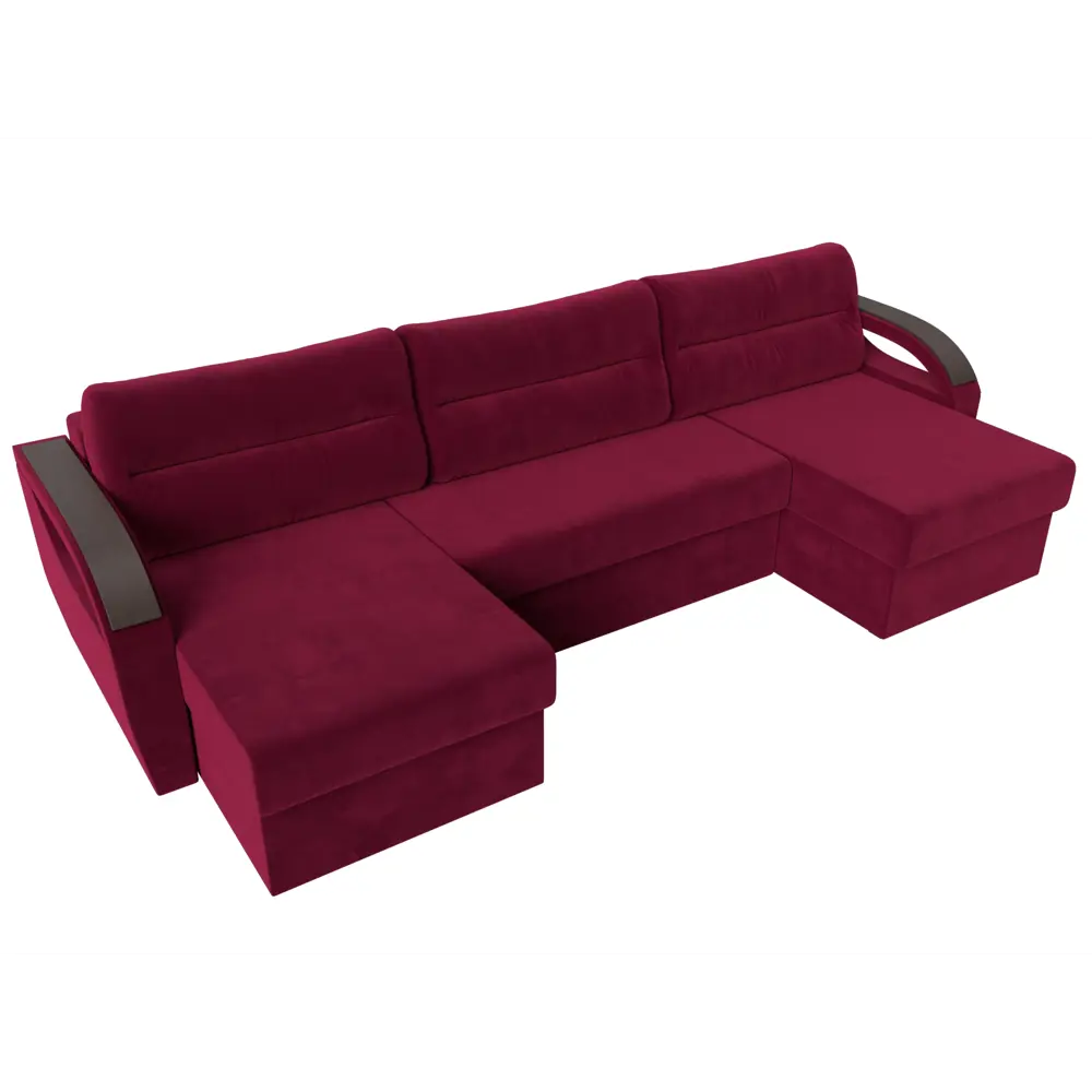 Фото 5 Диван Лига Диванов Форсайт 111721 293x92x151 см вельвет цвет красный Фото 5 Диван Лига Диванов Форсайт 111721 293x92x151 см вельвет цвет красный