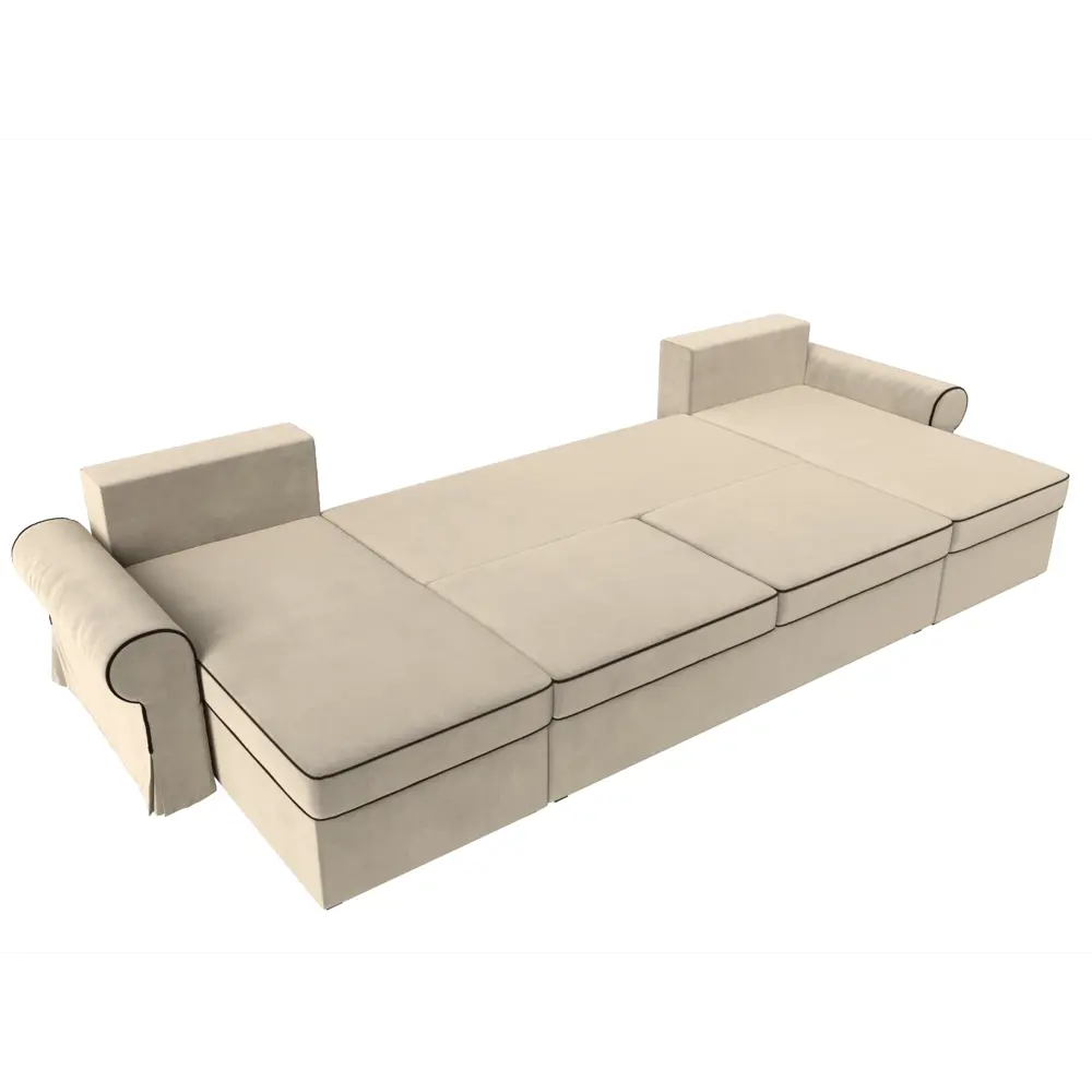 Фото 9 Диван Лига Диванов Элис 110288 336x83x157 см вельвет цвет бежевый Фото 9 Диван Лига Диванов Элис 110288 336x83x157 см вельвет цвет бежевый