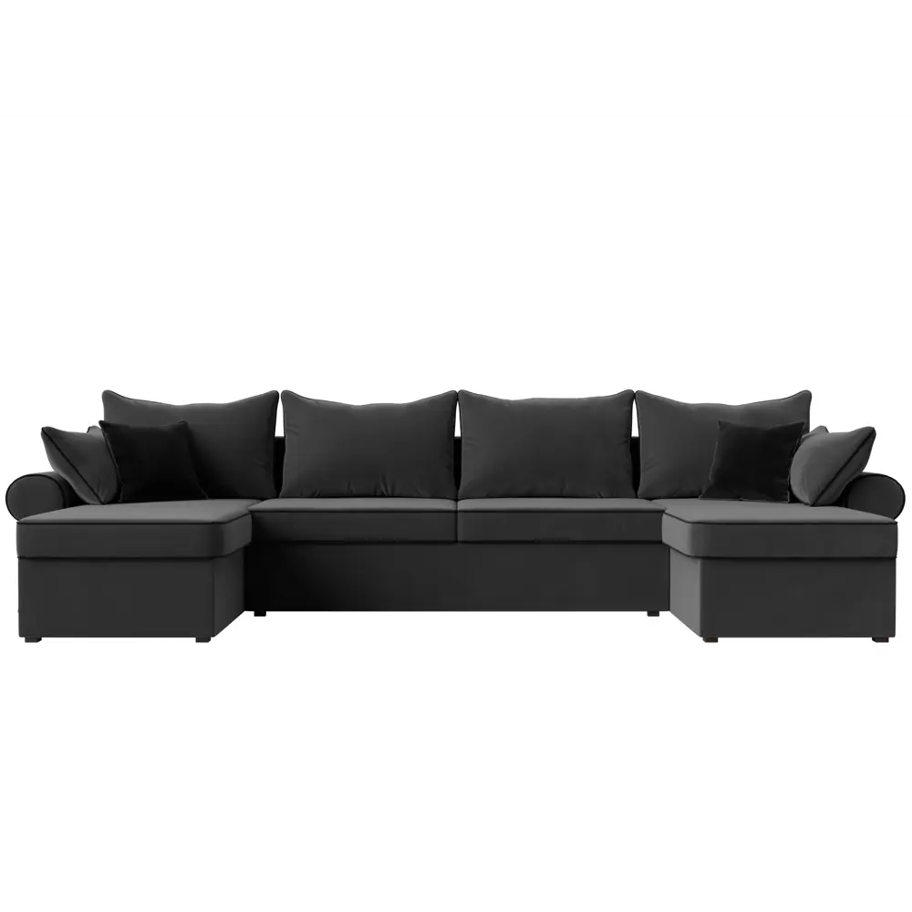 Фото 6 Диван Лига Диванов Элис 110287 336x83x157 см велюр цвет серый Фото 6 Диван Лига Диванов Элис 110287 336x83x157 см велюр цвет серый