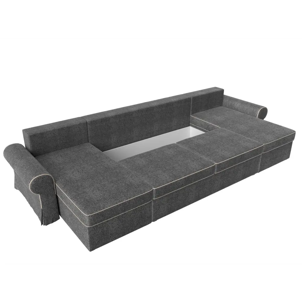 Фото 8 Диван Лига Диванов Элис 110299 336x83x157 см рогожка цвет серый Фото 8 Диван Лига Диванов Элис 110299 336x83x157 см рогожка цвет серый