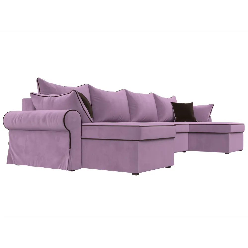 Фото 5 Диван Лига Диванов Элис 110293 336x83x157 см вельвет цвет фиолетовый Фото 5 Диван Лига Диванов Элис 110293 336x83x157 см вельвет цвет фиолетовый