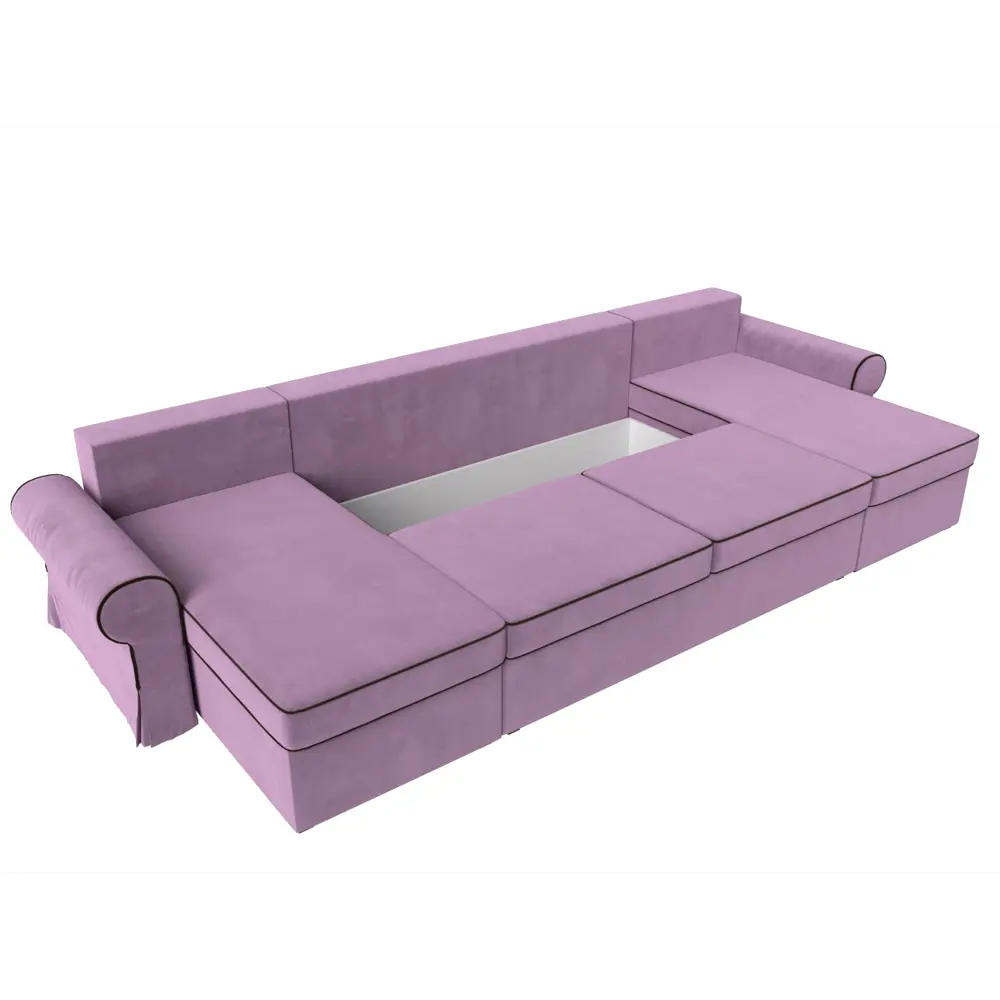 Фото 8 Диван Лига Диванов Элис 110293 336x83x157 см вельвет цвет фиолетовый Фото 8 Диван Лига Диванов Элис 110293 336x83x157 см вельвет цвет фиолетовый
