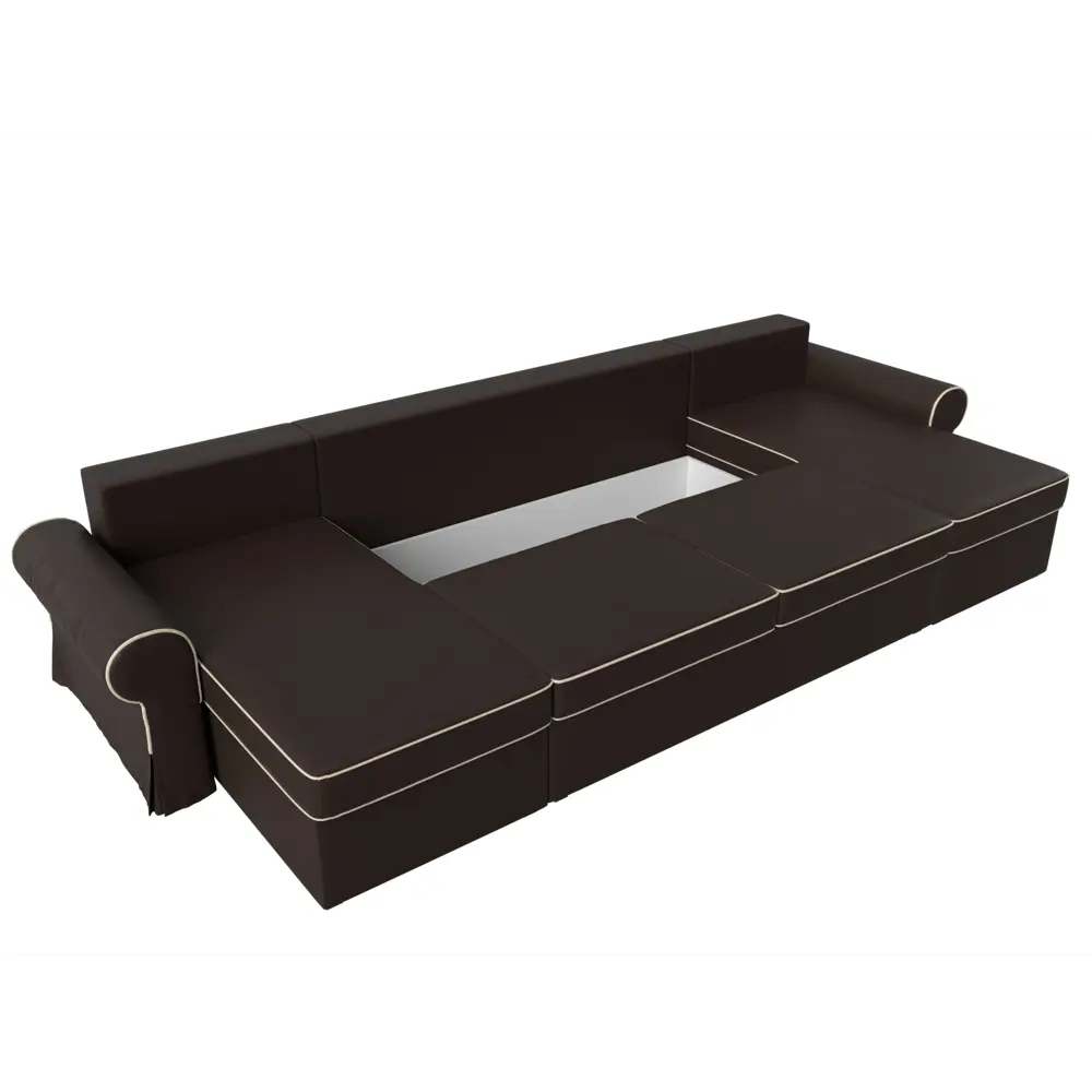 Фото 8 Диван Лига Диванов Элис 110302 336x83x157 см искусственная кожа цвет коричневый Фото 8 Диван Лига Диванов Элис 110302 336x83x157 см искусственная кожа цвет коричневый