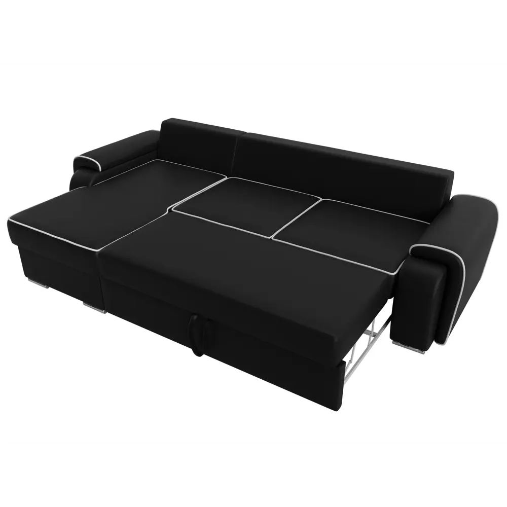 Фото 7 Диван Лига Диванов Лига-025 119233L 268x88x160 см искусственная кожа цвет черный