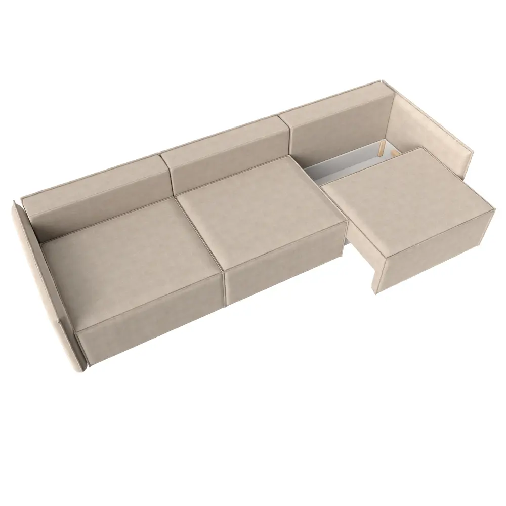 Фото 8 Диван Лига Диванов Либерти 116911 318x92x120 см рогожка цвет бежевый