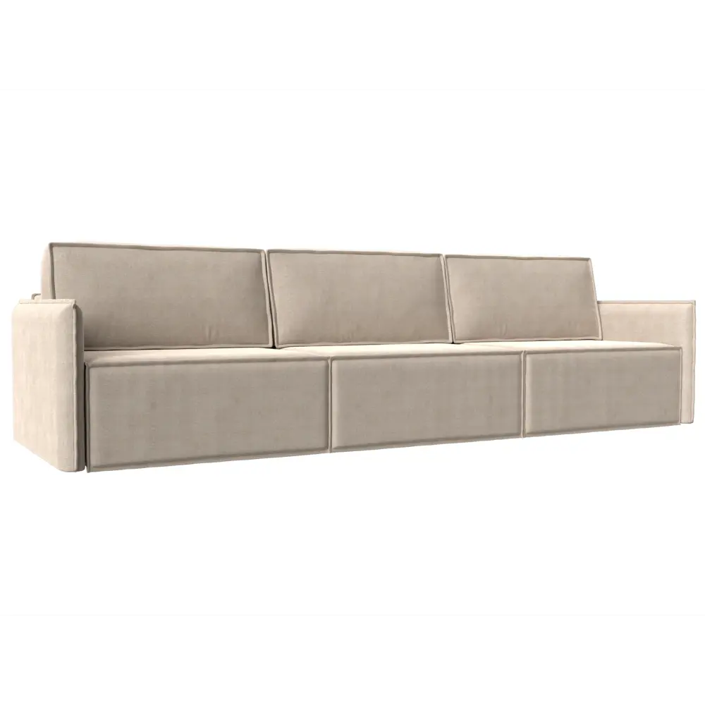 Фото Диван Лига Диванов Либерти 116911 318x92x120 см рогожка цвет бежевый