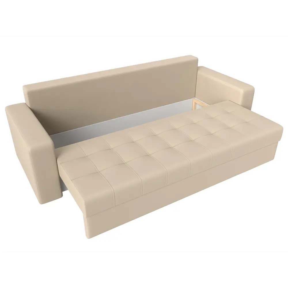 Фото 7 Диван Лига Диванов Ливерпуль 31462 230x85x97 см искусственная кожа цвет бежевый