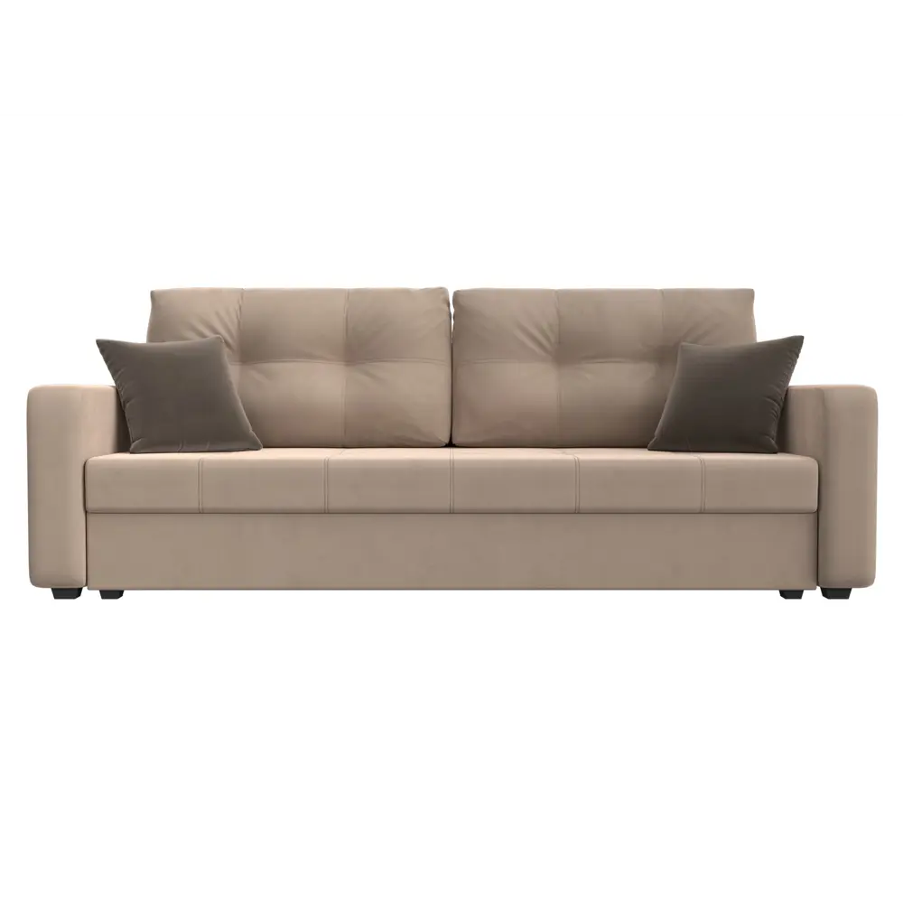 Фото 2 Диван Лига Диванов Ливерпуль Лайт 117184 224x87x80 см велюр цвет бежевый Фото 2 Диван Лига Диванов Ливерпуль Лайт 117184 224x87x80 см велюр цвет бежевый