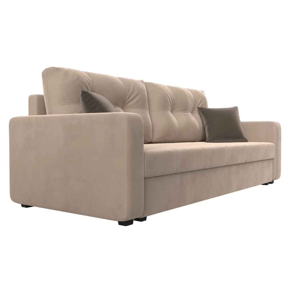 Фото 4 Диван Лига Диванов Ливерпуль Лайт 117184 224x87x80 см велюр цвет бежевый Фото 4 Диван Лига Диванов Ливерпуль Лайт 117184 224x87x80 см велюр цвет бежевый