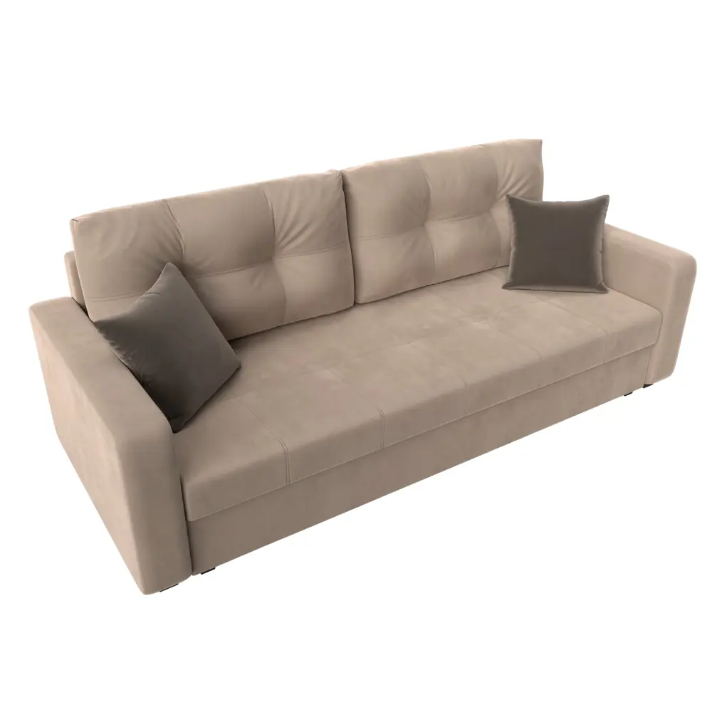 Фото 6 Диван Лига Диванов Ливерпуль Лайт 117184 224x87x80 см велюр цвет бежевый Фото 6 Диван Лига Диванов Ливерпуль Лайт 117184 224x87x80 см велюр цвет бежевый