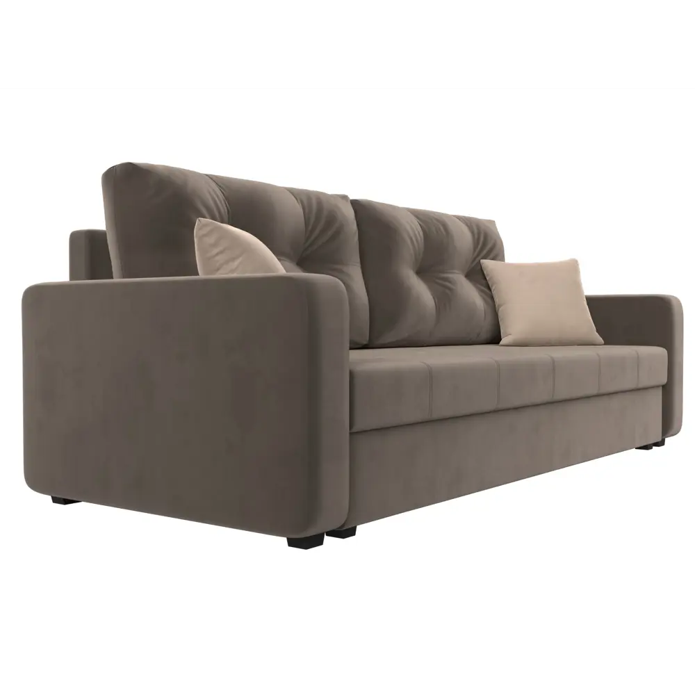 Фото 4 Диван Лига Диванов Ливерпуль Лайт 117188 224x87x80 см велюр цвет коричневый Фото 4 Диван Лига Диванов Ливерпуль Лайт 117188 224x87x80 см велюр цвет коричневый