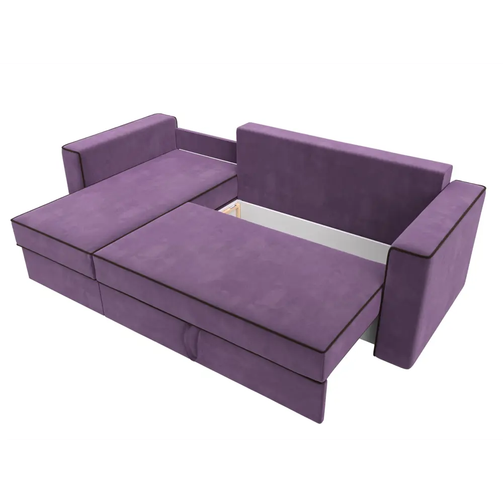 Фото 7 Диван Лига Диванов Принстон 110844L 244x85x150 см вельвет цвет фиолетовый Фото 7 Диван Лига Диванов Принстон 110844L 244x85x150 см вельвет цвет фиолетовый