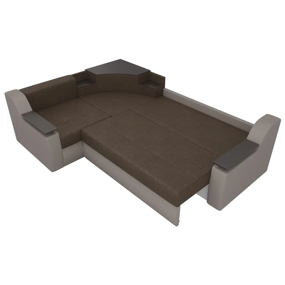 Фото 6 Диван Лига Диванов Тесей 107637L 254x74x184 см рогожка цвет коричневый/бежевый Фото 6 Диван Лига Диванов Тесей 107637L 254x74x184 см рогожка цвет коричневый/бежевый