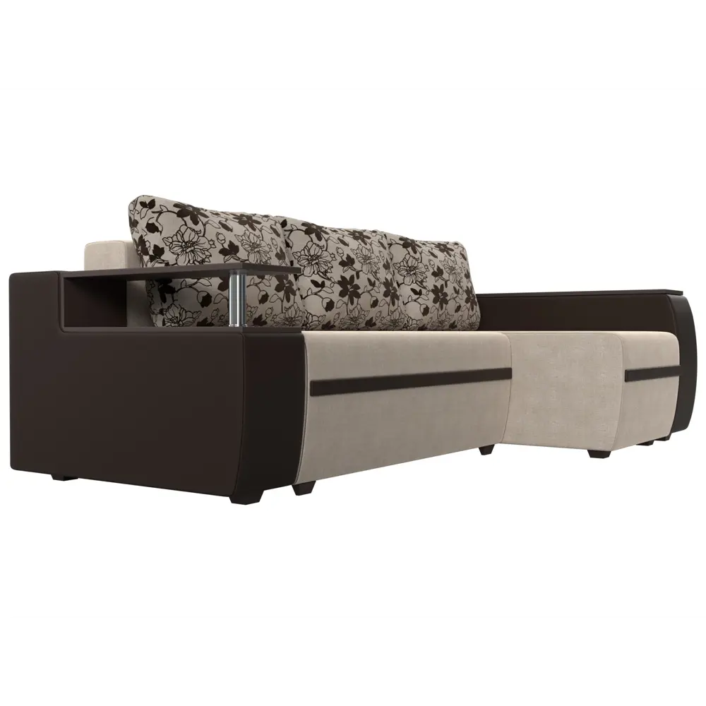 Фото 4 Диван Лига Диванов Ричмонд 115015 246x80x150 см рогожка цвет бежевый/коричневый Фото 4 Диван Лига Диванов Ричмонд 115015 246x80x150 см рогожка цвет бежевый/коричневый