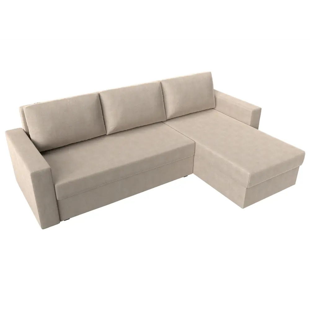 Фото 6 Диван Лига Диванов Траумберг Лайт 117139 227x90x141 см рогожка цвет бежевый