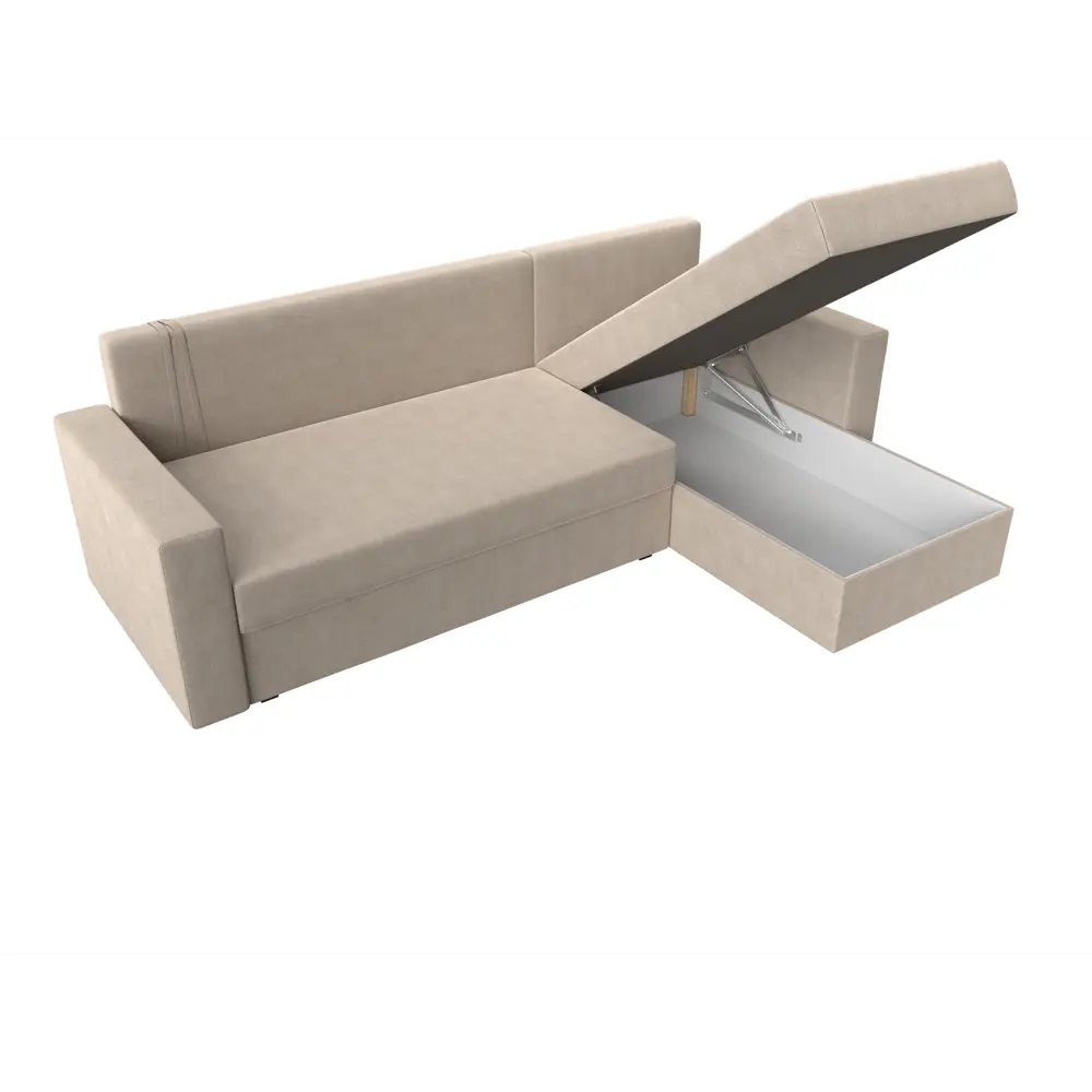 Фото 9 Диван Лига Диванов Траумберг Лайт 117139 227x90x141 см рогожка цвет бежевый