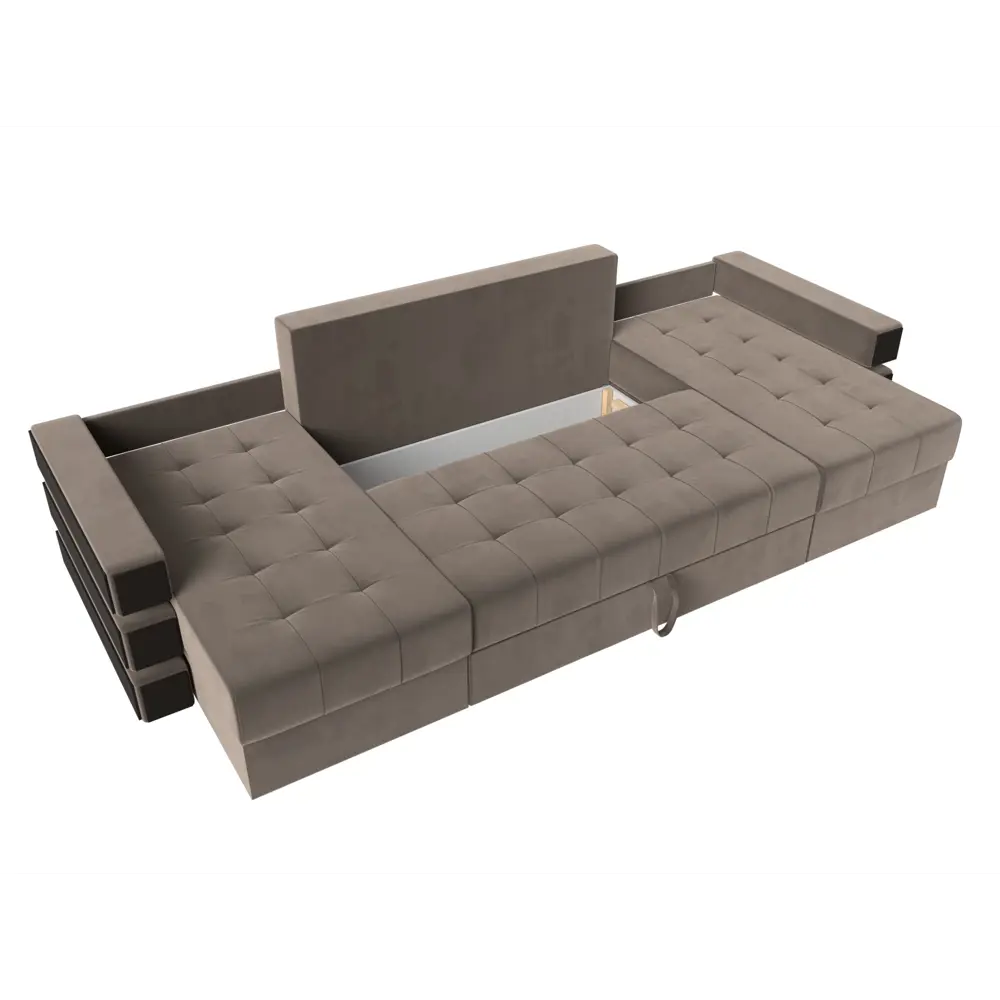 Фото 7 Диван Лига Диванов Венеция 120430 300x85x150 см велюр цвет коричневый Фото 7 Диван Лига Диванов Венеция 120430 300x85x150 см велюр цвет коричневый