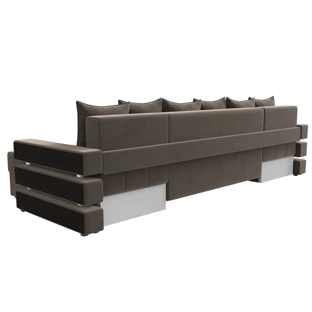 Фото 5 Диван Лига Диванов Венеция 120430 300x85x150 см велюр цвет коричневый Фото 5 Диван Лига Диванов Венеция 120430 300x85x150 см велюр цвет коричневый