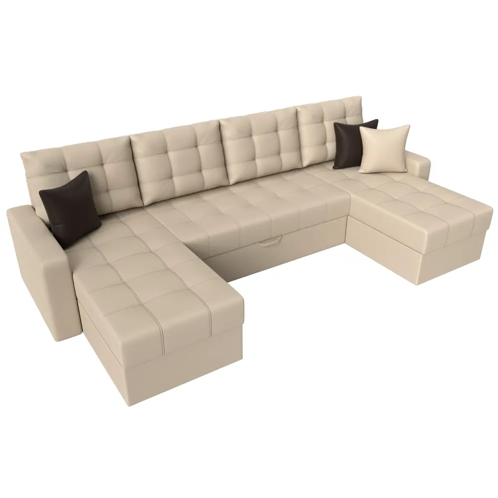 Фото 6 Диван Лига Диванов Ливерпуль 31474 300x90x155 см искусственная кожа цвет бежевый Фото 6 Диван Лига Диванов Ливерпуль 31474 300x90x155 см искусственная кожа цвет бежевый