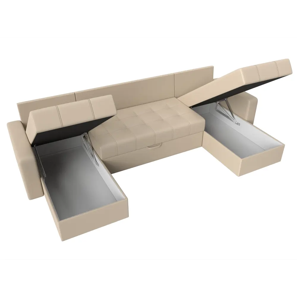 Фото 8 Диван Лига Диванов Ливерпуль 31474 300x90x155 см искусственная кожа цвет бежевый Фото 8 Диван Лига Диванов Ливерпуль 31474 300x90x155 см искусственная кожа цвет бежевый