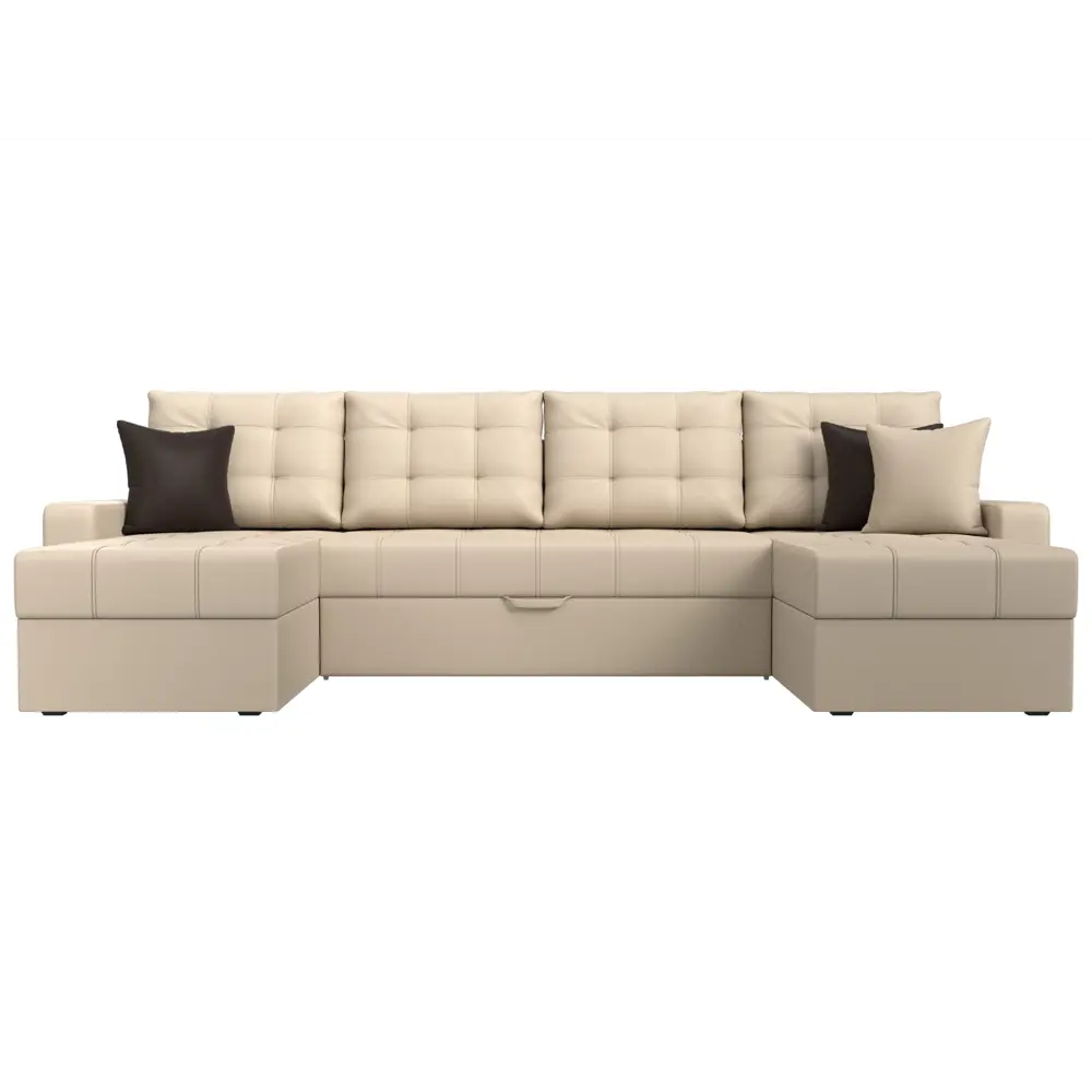 Фото 2 Диван Лига Диванов Ливерпуль 31474 300x90x155 см искусственная кожа цвет бежевый Фото 2 Диван Лига Диванов Ливерпуль 31474 300x90x155 см искусственная кожа цвет бежевый