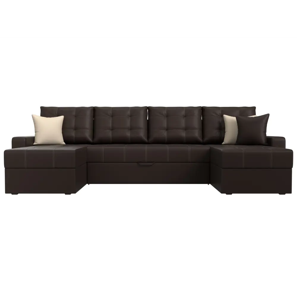 Фото 2 Диван Лига Диванов Ливерпуль 31476 300x90x155 см искусственная кожа цвет коричневый Фото 2 Диван Лига Диванов Ливерпуль 31476 300x90x155 см искусственная кожа цвет коричневый