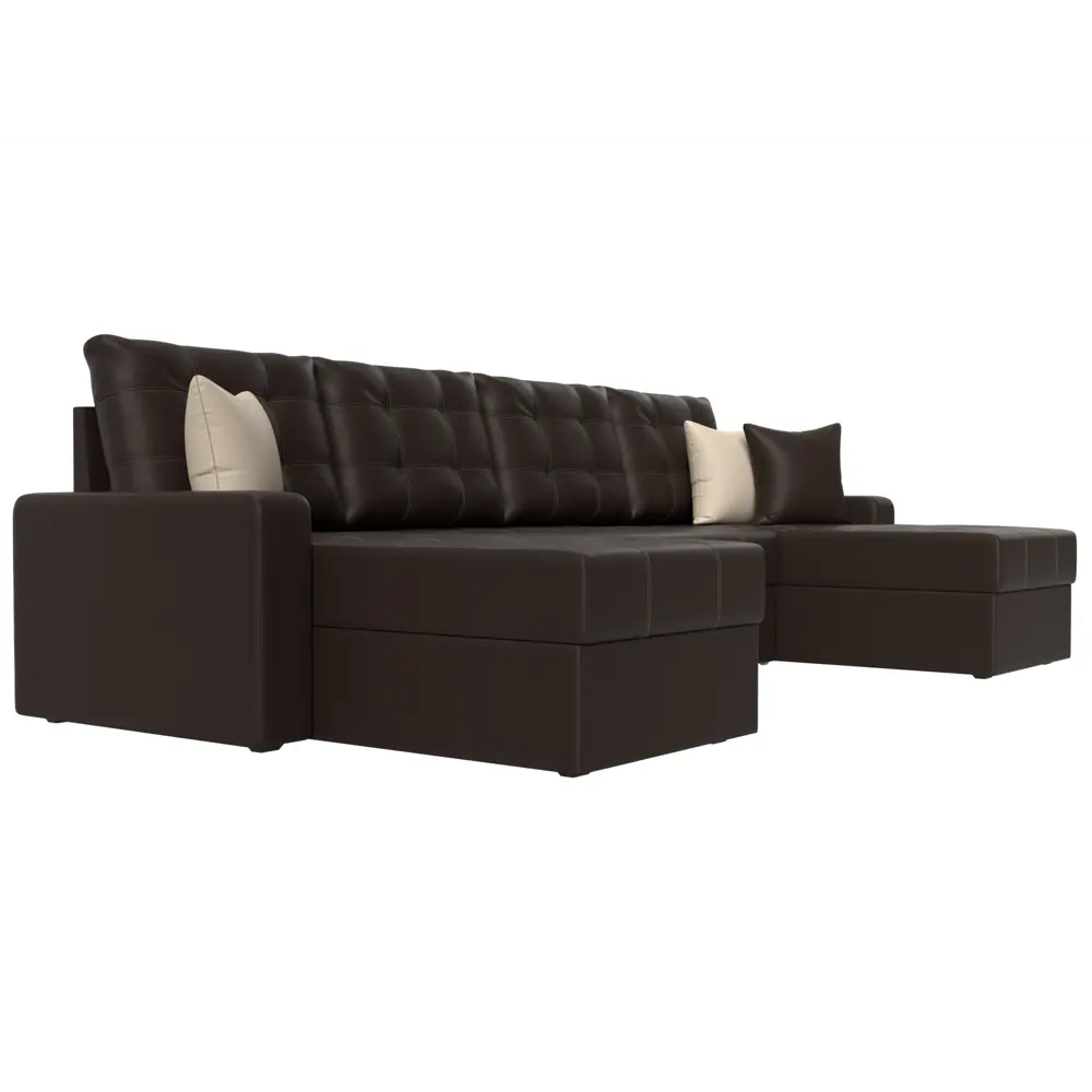 Фото 4 Диван Лига Диванов Ливерпуль 31476 300x90x155 см искусственная кожа цвет коричневый Фото 4 Диван Лига Диванов Ливерпуль 31476 300x90x155 см искусственная кожа цвет коричневый