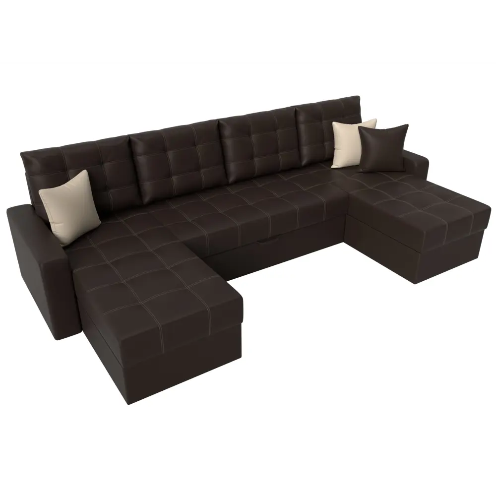 Фото 6 Диван Лига Диванов Ливерпуль 31476 300x90x155 см искусственная кожа цвет коричневый Фото 6 Диван Лига Диванов Ливерпуль 31476 300x90x155 см искусственная кожа цвет коричневый