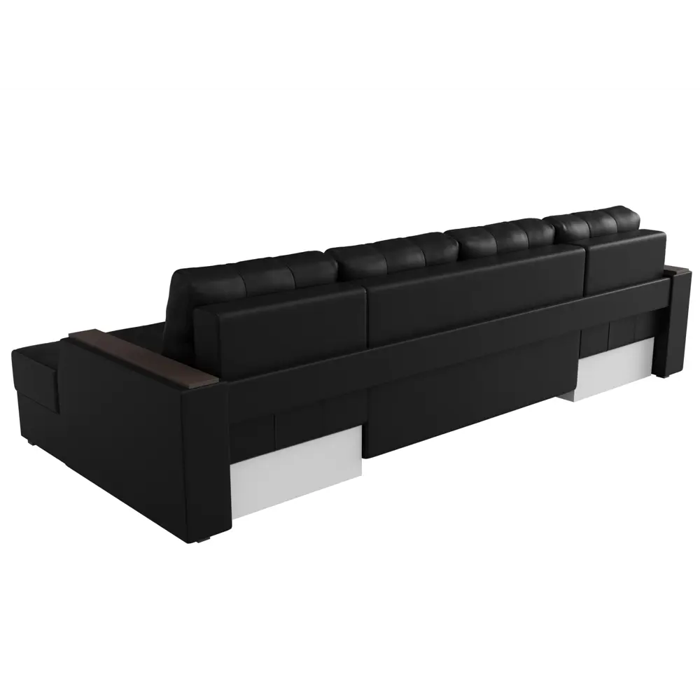 Фото 5 Диван Лига Диванов Эмир 27997 312x85x150 см искусственная кожа цвет черный