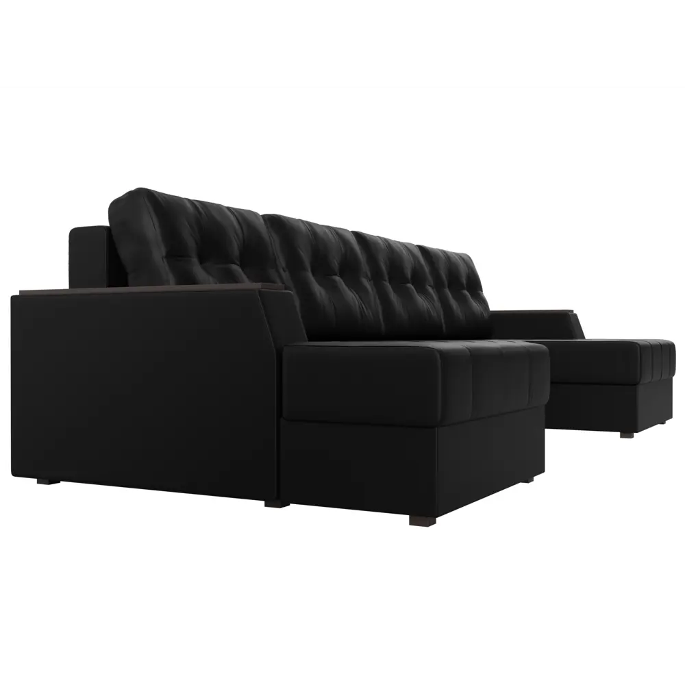 Фото 4 Диван Лига Диванов Эмир 27997 312x85x150 см искусственная кожа цвет черный