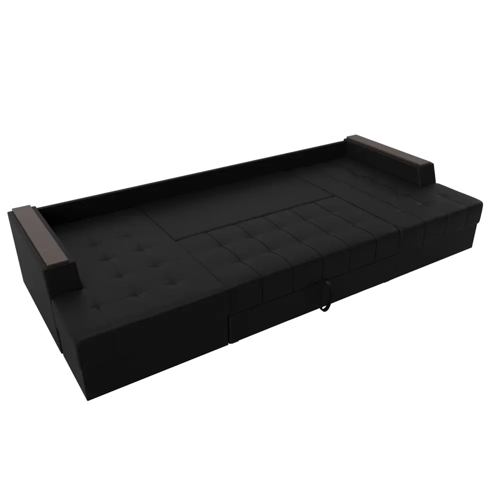 Фото 8 Диван Лига Диванов Эмир 27997 312x85x150 см искусственная кожа цвет черный