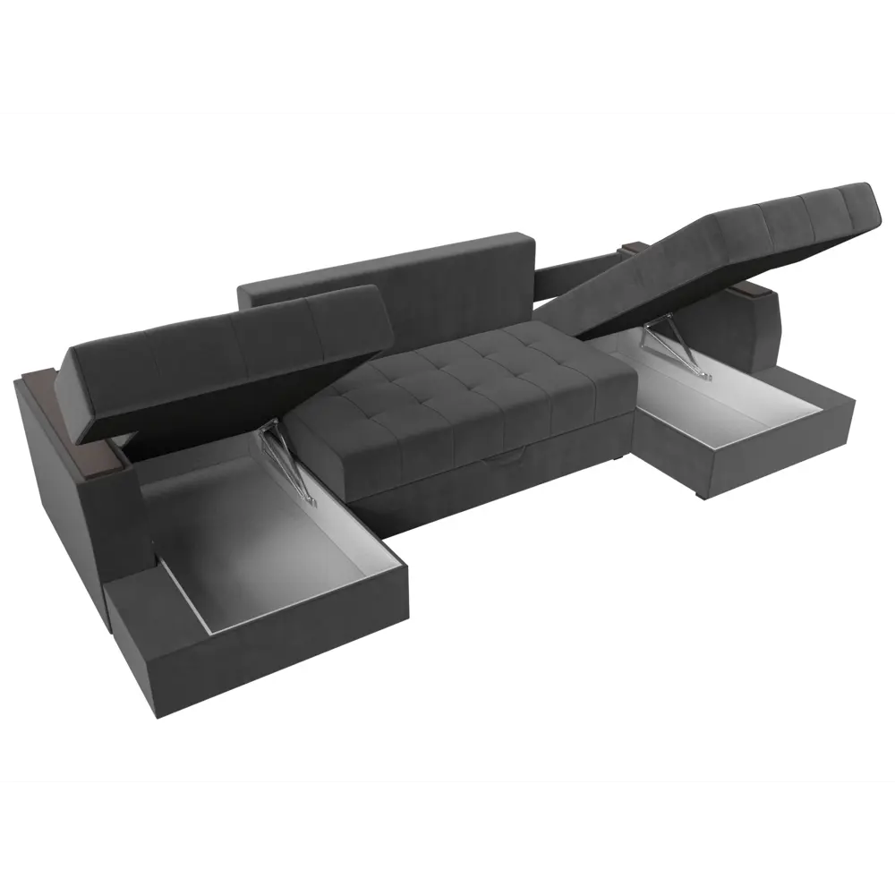 Фото 9 Диван Лига Диванов Эмир 110970 312x85x150 см велюр цвет серый Фото 9 Диван Лига Диванов Эмир 110970 312x85x150 см велюр цвет серый