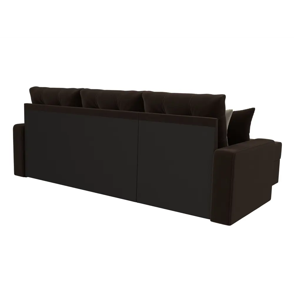 Фото 5 Диван Лига Диванов Ливерпуль 29096L 232x73x153 см вельвет цвет коричневый