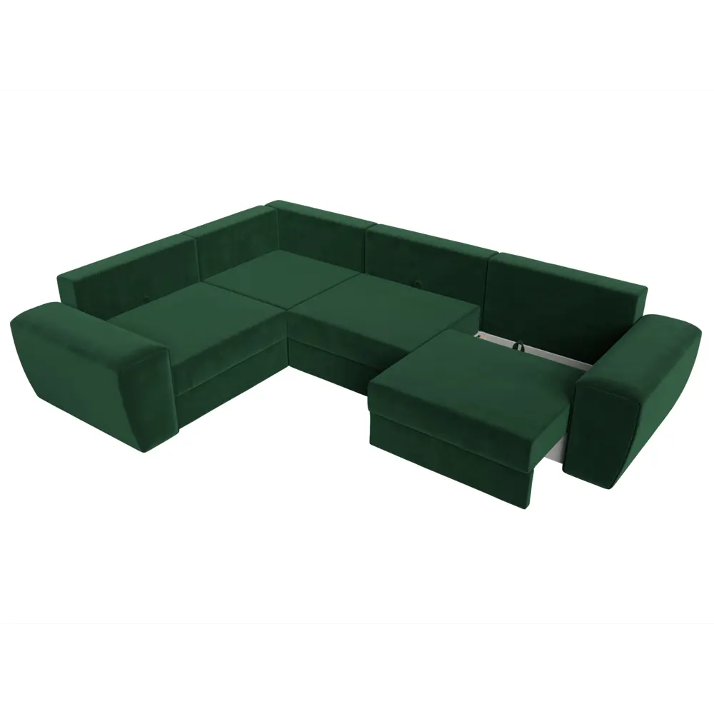 Фото 7 Диван Лига Диванов Лига-008 118710L 340x94x242 см велюр цвет зеленый Фото 7 Диван Лига Диванов Лига-008 118710L 340x94x242 см велюр цвет зеленый