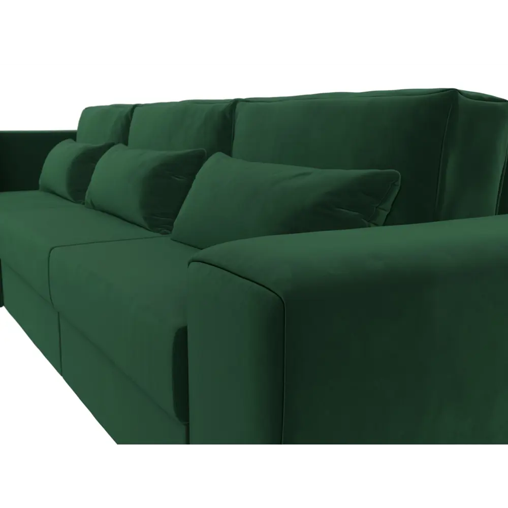 Фото 3 Диван Лига Диванов Лига-008 118710L 340x94x242 см велюр цвет зеленый Фото 3 Диван Лига Диванов Лига-008 118710L 340x94x242 см велюр цвет зеленый