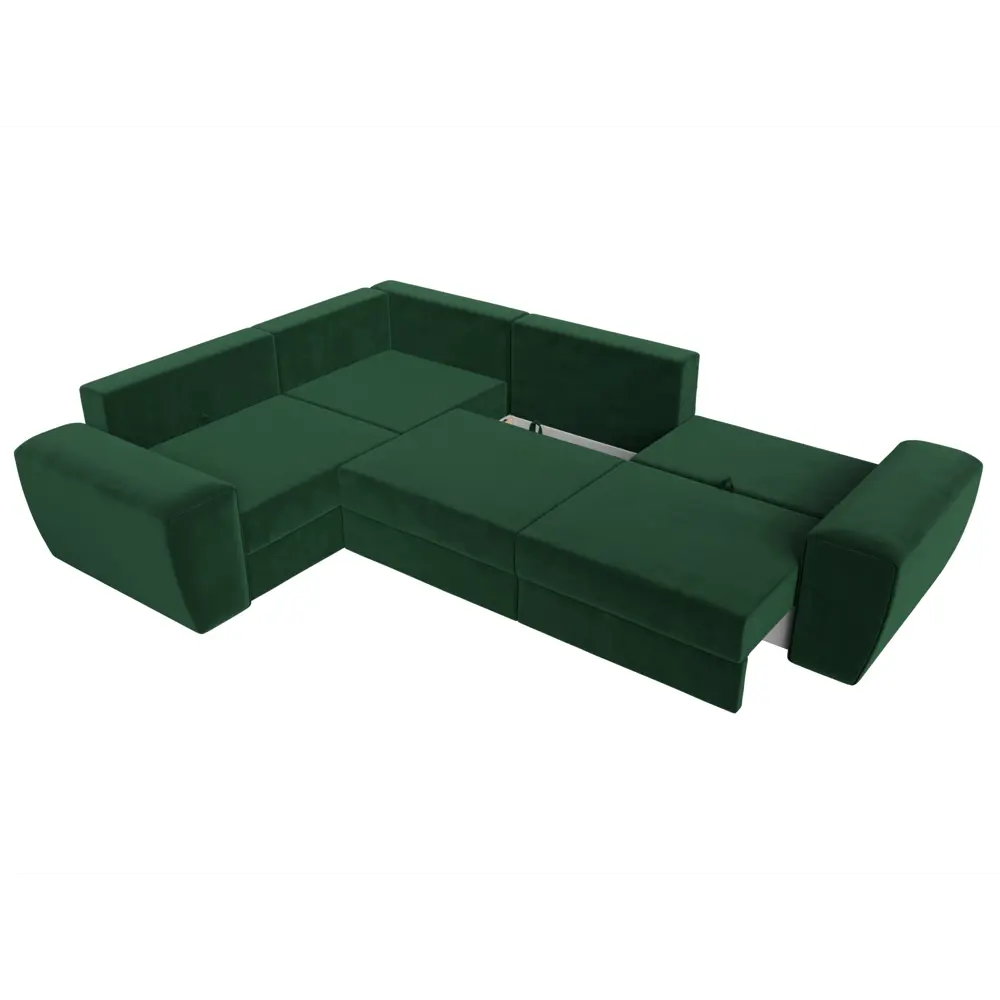 Фото 8 Диван Лига Диванов Лига-008 118710L 340x94x242 см велюр цвет зеленый