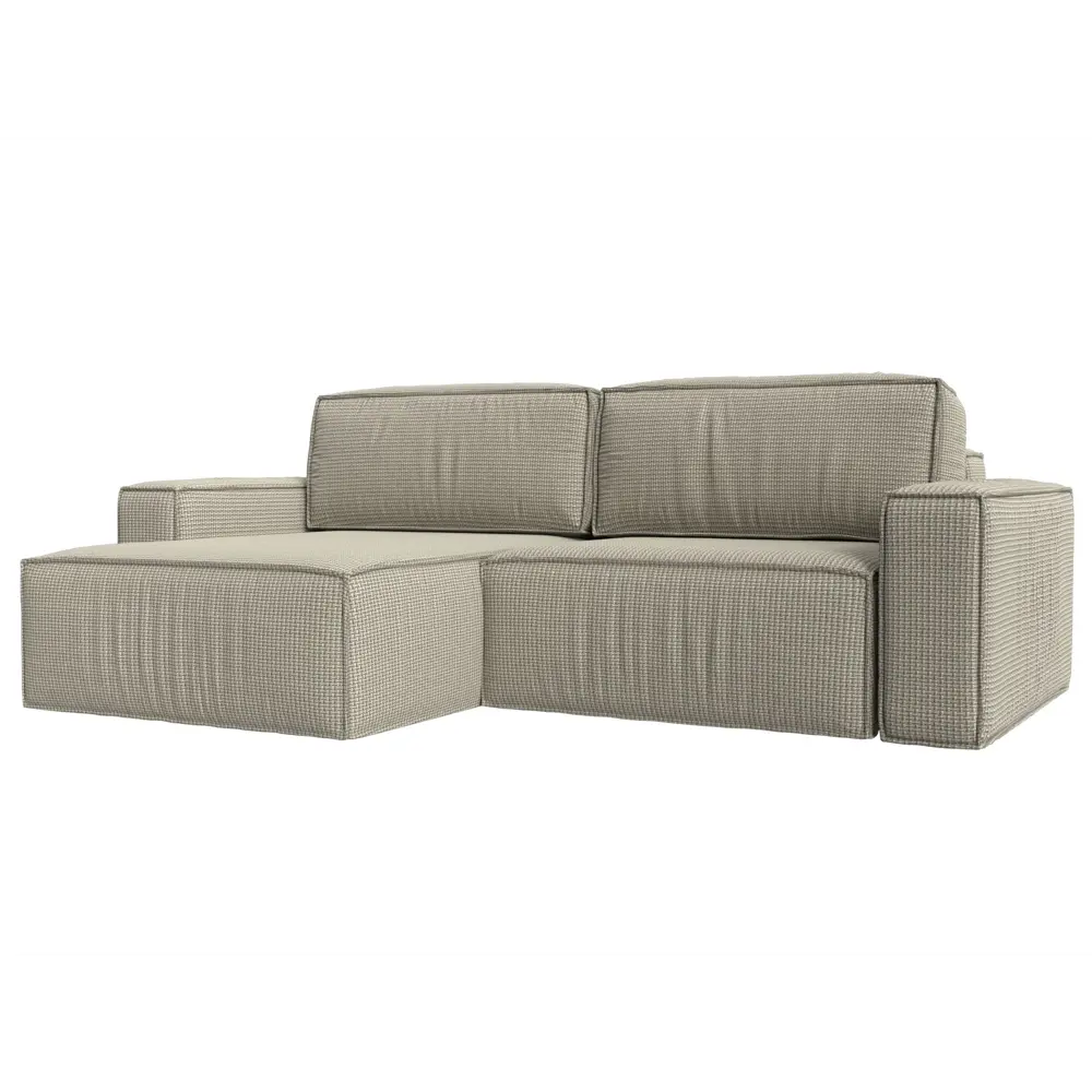 Фото Диван Лига Диванов Прага 116785L 256x88x170 см рогожка цвет бежевый Фото Диван Лига Диванов Прага 116785L 256x88x170 см рогожка цвет бежевый