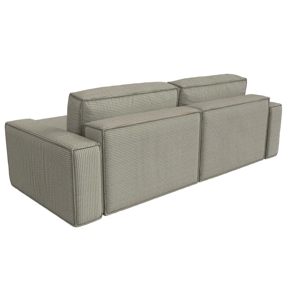 Фото 5 Диван Лига Диванов Прага 116785 256x88x170 см рогожка цвет бежевый