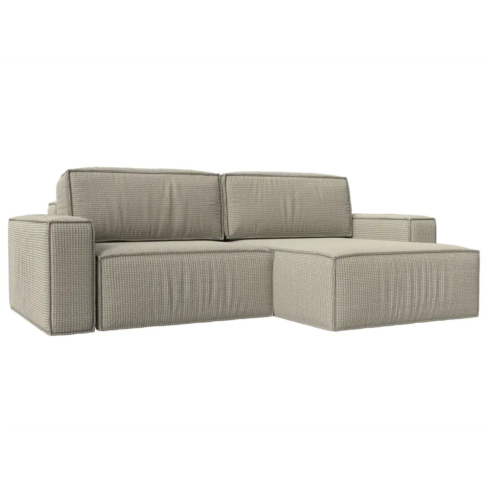 Фото Диван Лига Диванов Прага 116785 256x88x170 см рогожка цвет бежевый