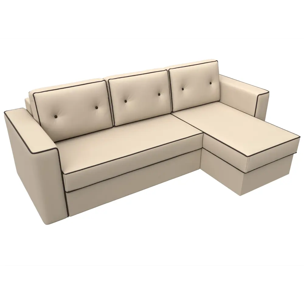 Фото 6 Диван Лига Диванов Принстон 29373 244x85x150 см искусственная кожа цвет бежевый Фото 6 Диван Лига Диванов Принстон 29373 244x85x150 см искусственная кожа цвет бежевый