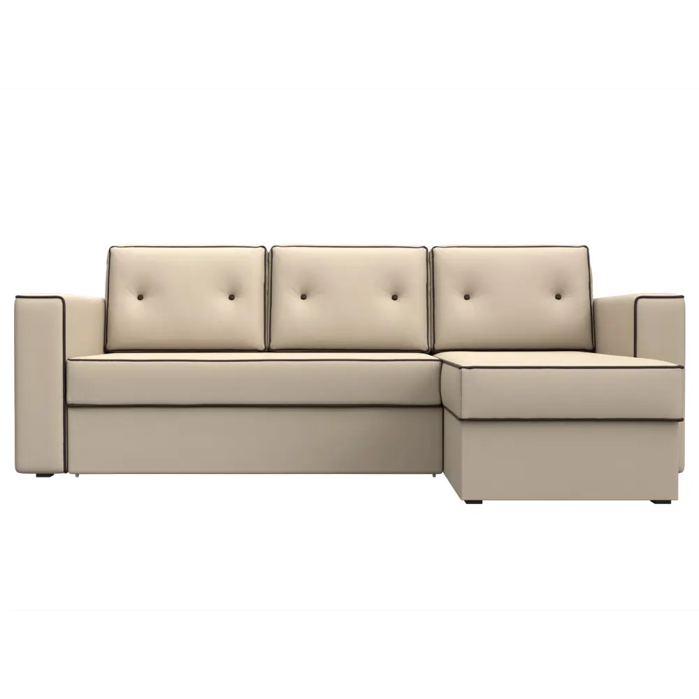 Фото 2 Диван Лига Диванов Принстон 29373 244x85x150 см искусственная кожа цвет бежевый Фото 2 Диван Лига Диванов Принстон 29373 244x85x150 см искусственная кожа цвет бежевый