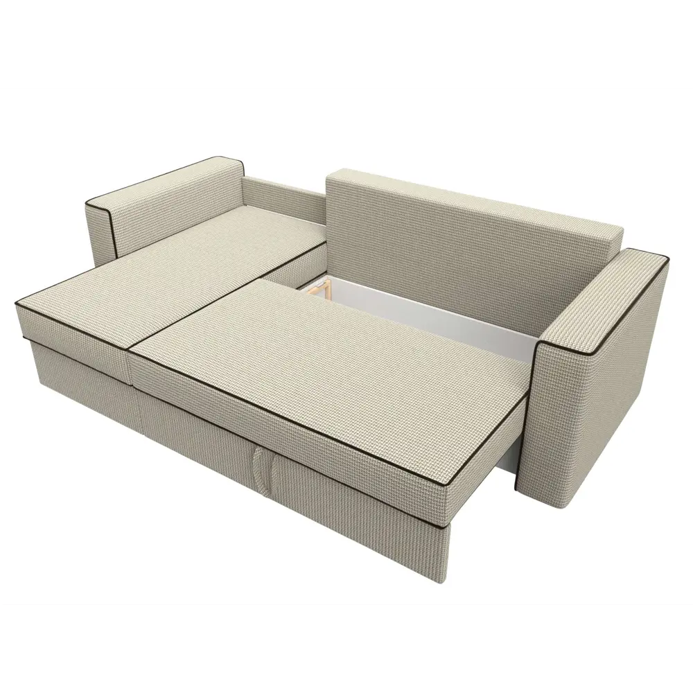 Фото 7 Диван Лига Диванов Принстон 110848L 244x85x150 см рогожка цвет бежевый