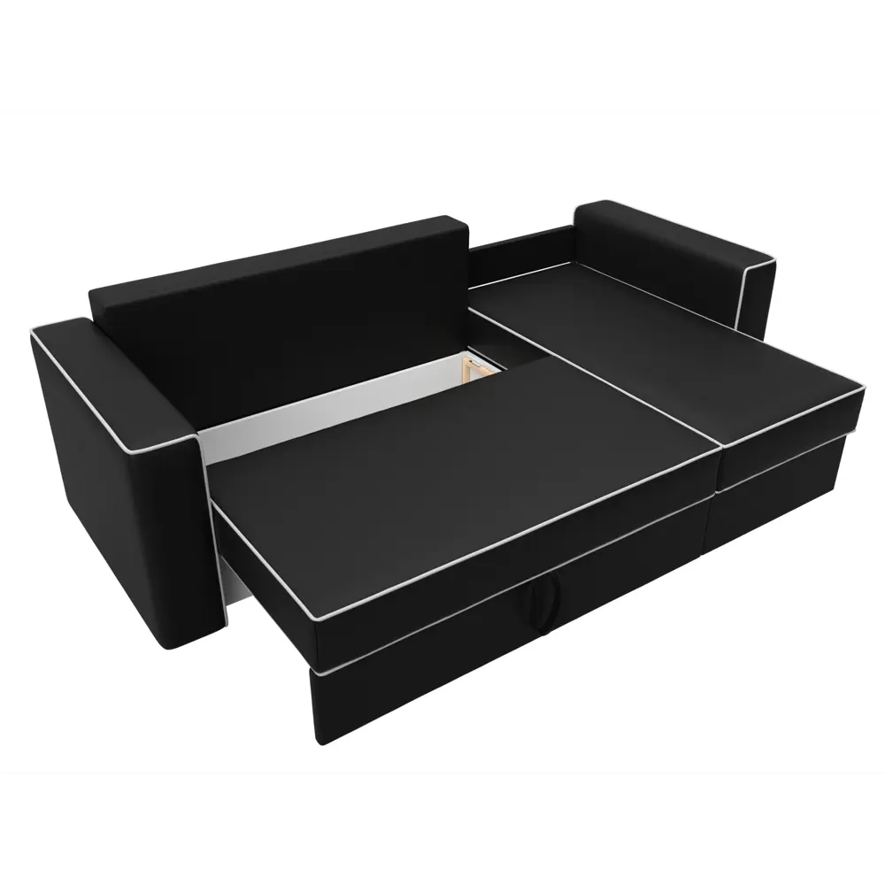 Фото 7 Диван Лига Диванов Принстон 29376 244x85x150 см искусственная кожа цвет черный Фото 7 Диван Лига Диванов Принстон 29376 244x85x150 см искусственная кожа цвет черный