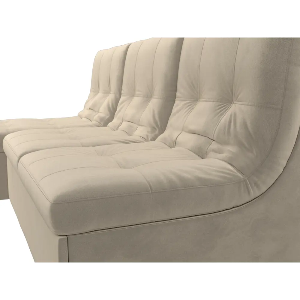 Фото 4 Диван Лига Диванов Релакс 114543L 230x100x175 см вельвет цвет бежевый Фото 4 Диван Лига Диванов Релакс 114543L 230x100x175 см вельвет цвет бежевый