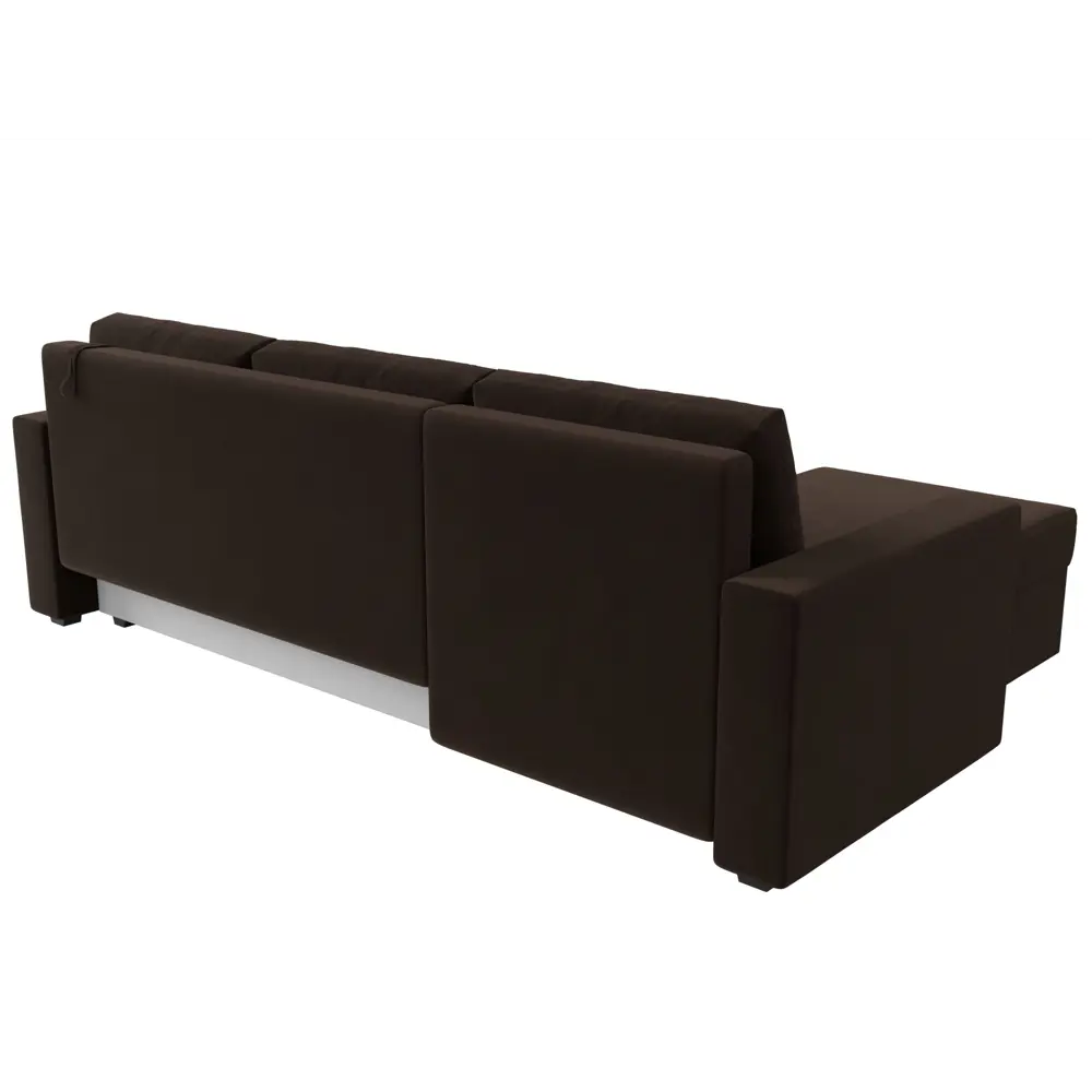 Фото 5 Диван угловой Траумберг Лайт левый угол Лига диванов 117133L 227x90x141 см микровельвет цвет коричневый