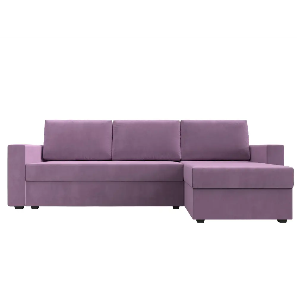 Фото 2 Диван угловой Траумберг Лайт правый угол Лига диванов 117137 227x90x141 см микровельвет цвет сиреневый Фото 2 Диван угловой Траумберг Лайт правый угол Лига диванов 117137 227x90x141 см микровельвет цвет сиреневый