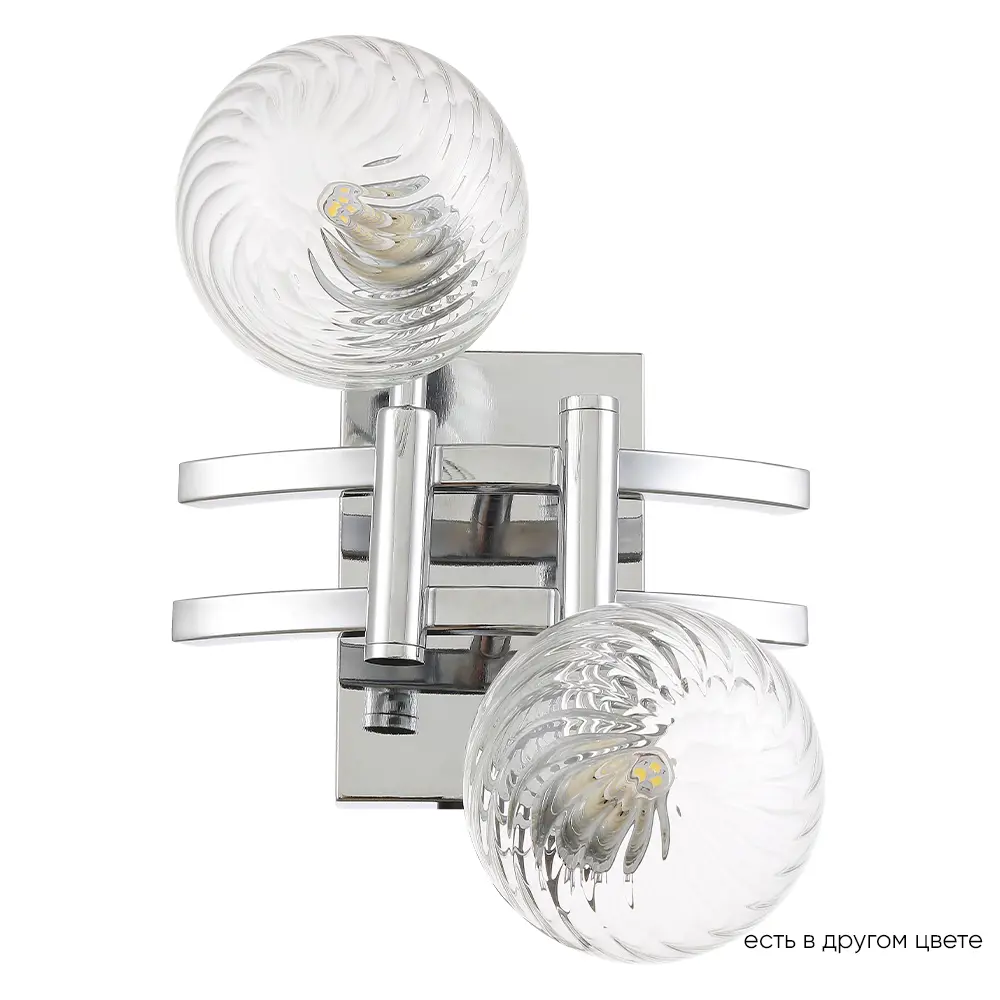 Фото Настенный светильник светодиодный Crystal lux 2271/402 нейтральный белый свет цвет хром Фото Настенный светильник светодиодный Crystal lux 2271/402 нейтральный белый свет цвет хром